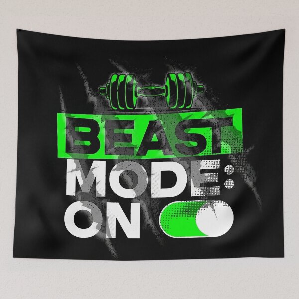 Item preview, Beast Mode On | Gym Motivation Design designed and sold by Guesso.