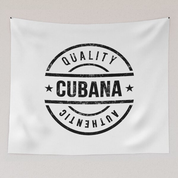 Item preview, Cubana - Retro Badge in Black (Grunge)  designed and sold by CUBATSHIRT.