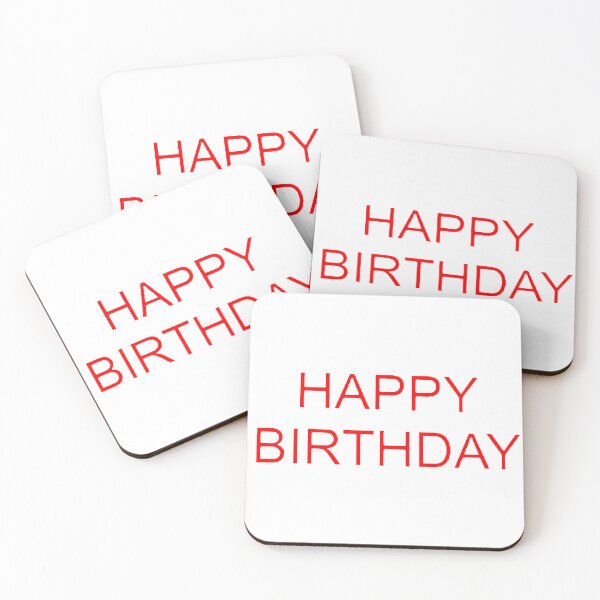Item preview, Red Happy Birthday. designed and sold by SunnyTrees.