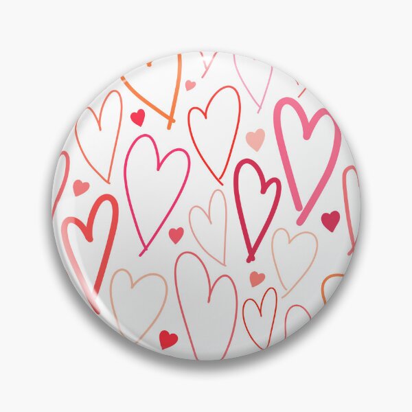 Item preview, Valentines day line hearts love sweet red pink orange designed and sold by Nicola-Rowe.