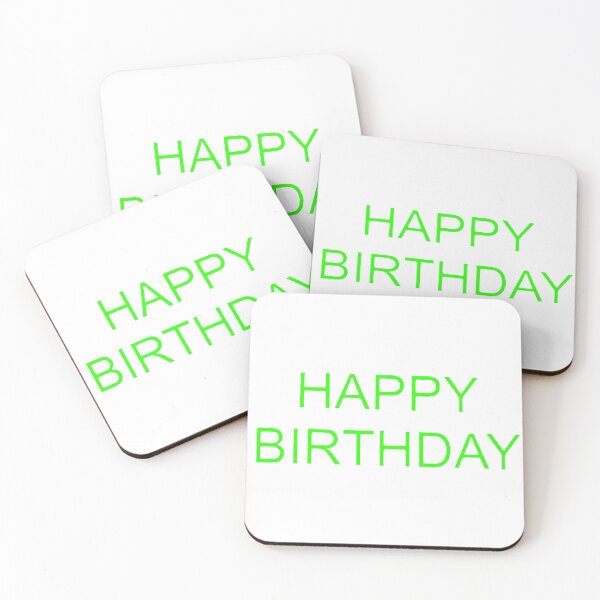 Item preview, Green Happy Birthday. designed and sold by SunnyTrees.
