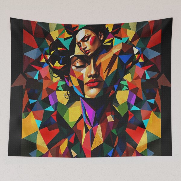 Item preview, Abstract Colorful Woman Head Illustration designed and sold by Erlin Rudho.