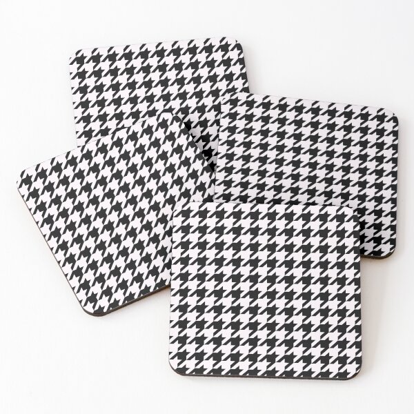 Item preview, Black White Houndstooth designed and sold by Victoria Rose.