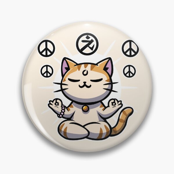 Item preview, Zen meditation cat designed and sold by HuzroDesign.