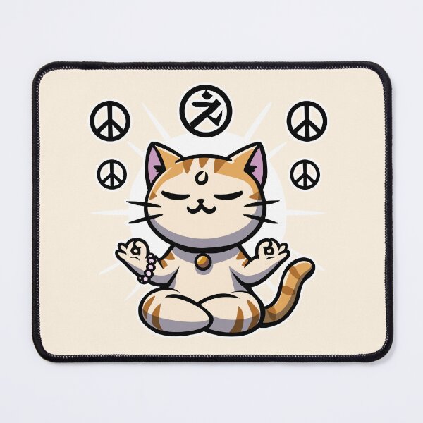 Item preview, Zen meditation cat designed and sold by HuzroDesign.