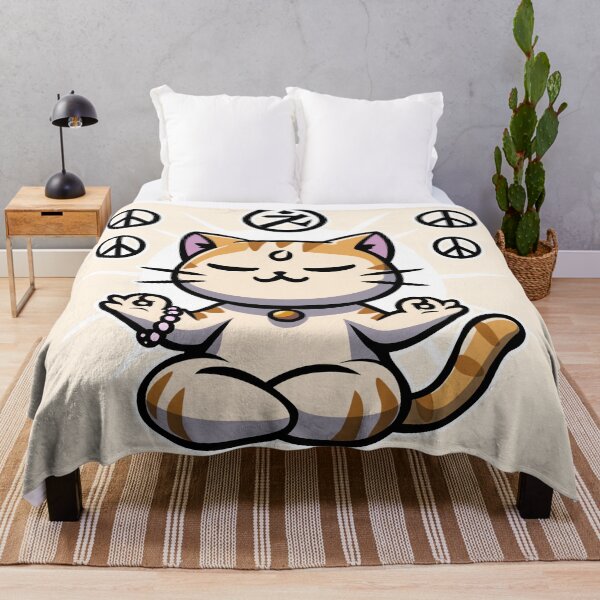 Item preview, Zen meditation cat designed and sold by HuzroDesign.