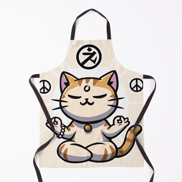 Item preview, Zen meditation cat designed and sold by HuzroDesign.