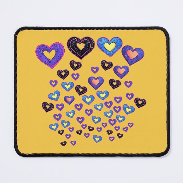 Item preview, Flying Color Hearts Valentines Day Patters designed and sold by The Art of Kkatarynka.