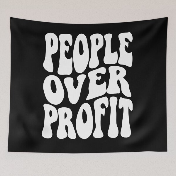Item preview, People Over Profit  designed and sold by Climactify.
