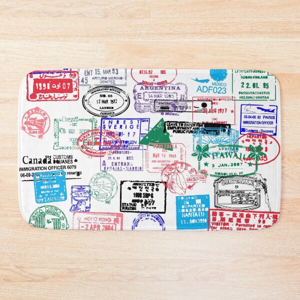 Item preview, Series Of World Travel Passport Stamps designed and sold by AwesomeDistrict.