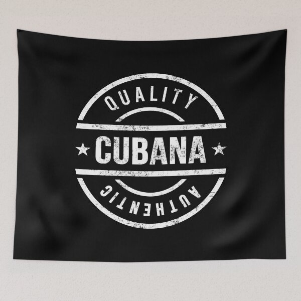 Item preview, Cubana - Retro Badge in White (Grunge)  designed and sold by CUBATSHIRT.