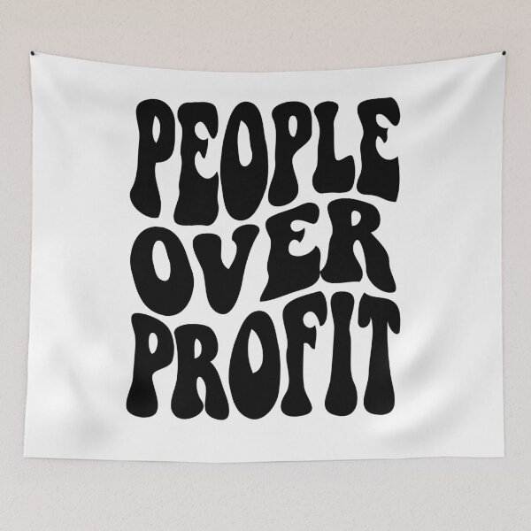Item preview, People Over Profit  designed and sold by Climactify.