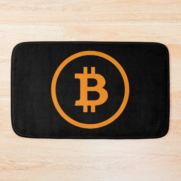 Artikelvorschau, Bitcoin digitale Währung orange auf schwarz entworfen und verkauft von Geotopica.