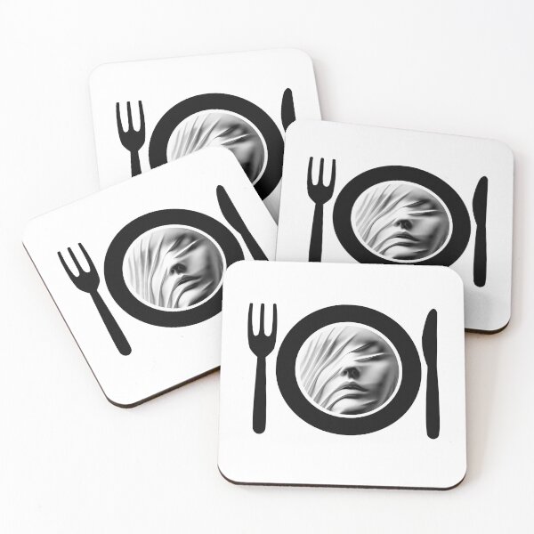 Item preview, Mystery Dinner" Plate with Knife and Fork Design designed and sold by GorinART.