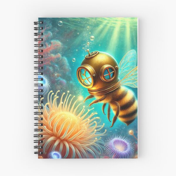 Item preview, Bee in a diving helmet designed and sold by DamioPolArt.