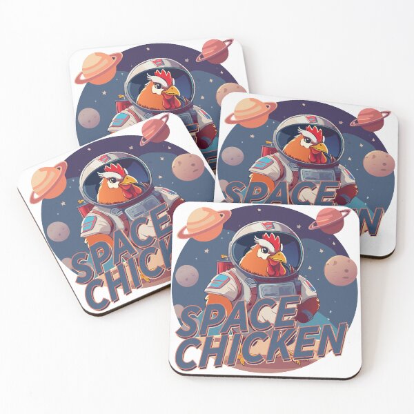 Item preview, Space Chicken: Clucking Across the Cosmos designed and sold by pollosdesigns.