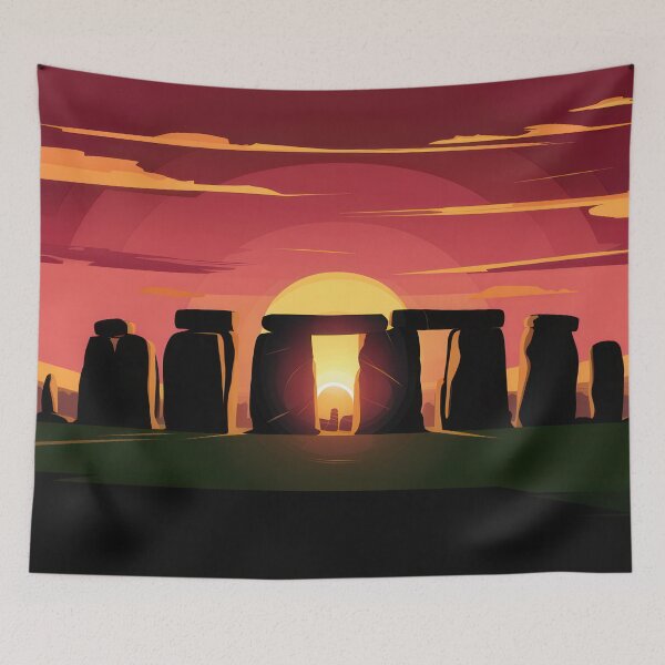 Item preview, Stonehenge Sunset designed and sold by Angry Swan Designs.