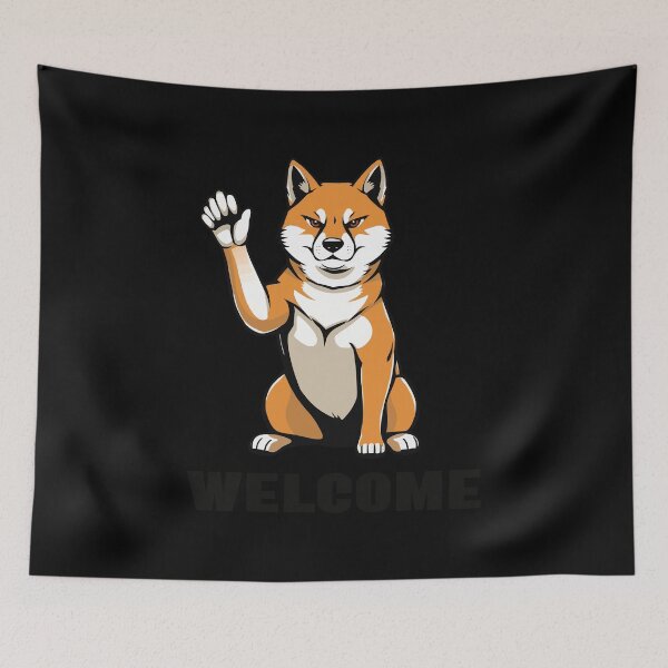 Item preview, Waving Dog - Shiba Inu designed and sold by Getup-clothing.