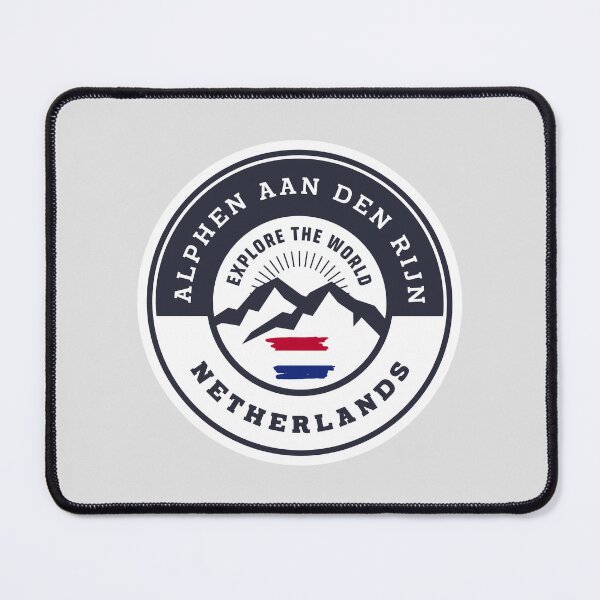 Item preview, Alphen aan den Rijn Netherlands Black and White Crest designed and sold by World Designs.