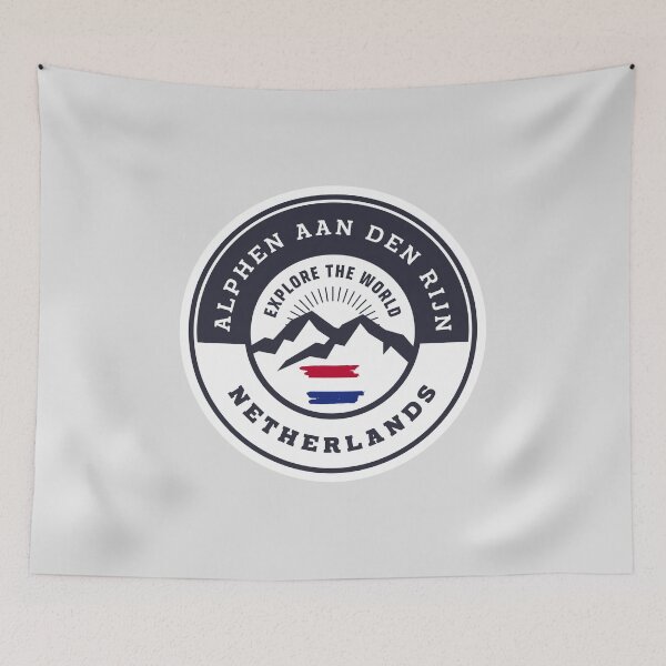 Item preview, Alphen aan den Rijn Netherlands Black and White Crest designed and sold by World Designs.