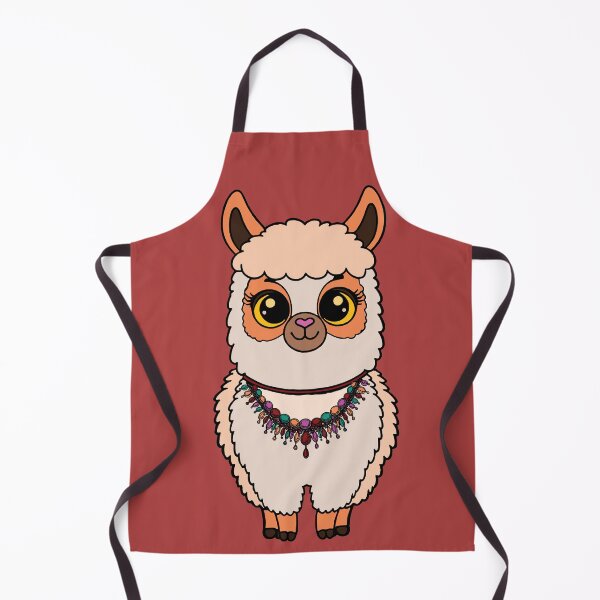 Item preview, Cute boho lama with necklace designed and sold by Esinald.