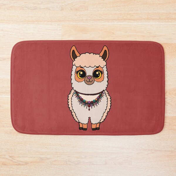 Item preview, Cute boho lama with necklace designed and sold by Esinald.