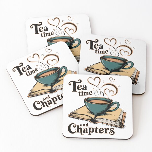 Item preview, Vintage Tea and Book Design – Cozy Retro Digital Art for Prints & Decor designed and sold by designedbyNil.