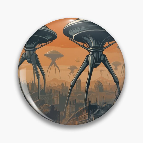 Item preview, The war of the Worlds Retro Book Cover designed and sold by ocusido.