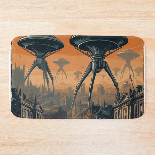 Item preview, The war of the Worlds Retro Book Cover designed and sold by ocusido.