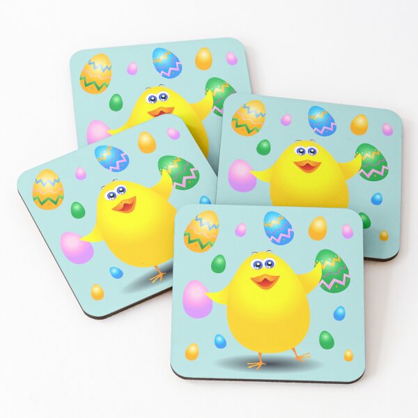 Item preview, Happy chick with Easter eggs designed and sold by LuisaVenturoli.
