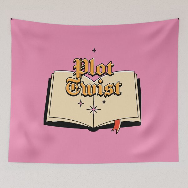 Item preview, Plot Twist Illustrated Bookish Type  designed and sold by Magyarmelcsi Illustration.