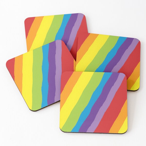 Item preview, Wibbly wobbly diagonal rainbow designed and sold by Inky-Spiration.