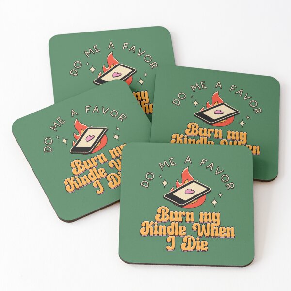 Item preview, Burn My Kindle When I Die Illustrated Bookish Type  designed and sold by Magyarmelcsi Illustration.