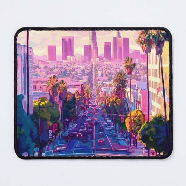 Item preview, Los Angeles Travel Poster, Perfect Gift for Travel Enthusiasts, Vintage Style Wall Art, USA Wall art for home decor, Los Angeles print. Sticker designed and sold by Thegalleryshop1.