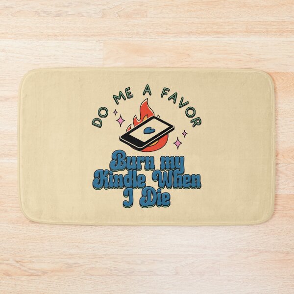Item preview, Burn My Kindle When I Die Illustrated Bookish Type  designed and sold by Magyarmelcsi Illustration.