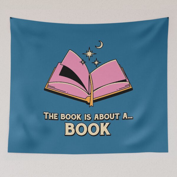 Item preview, The Book is About a... Book Illustrated Bookish Type  designed and sold by Magyarmelcsi Illustration.