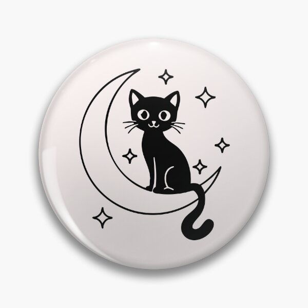 Item preview, Moon and Cat Silhouette Design – Mystical Digital Artwork for Posters & Decor designed and sold by designedbyNil.