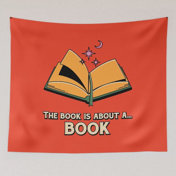 Item preview, The Book is About a... Book Illustrated Bookish Type  designed and sold by Magyarmelcsi Illustration.