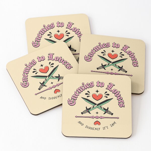 Item preview, Enemies to Lovers Illustrated Bookish Type  designed and sold by Magyarmelcsi Illustration.