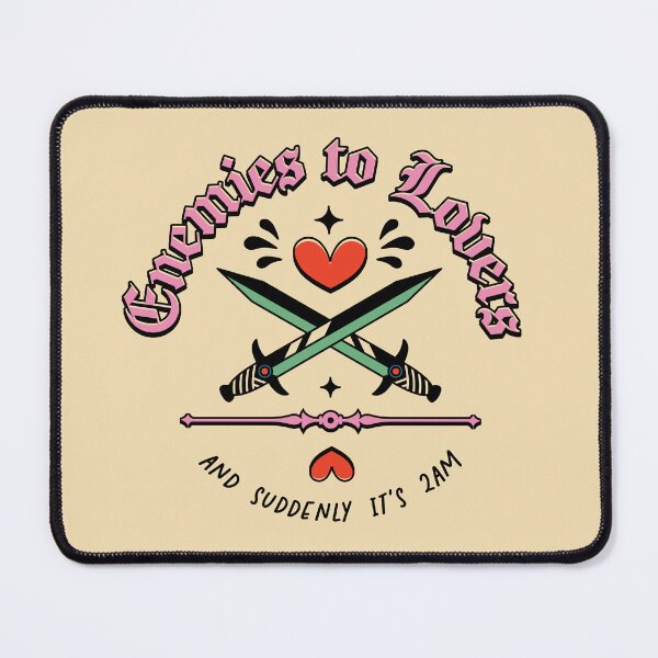 Item preview, Enemies to Lovers Illustrated Bookish Type designed and sold by Magyarmelcsi Illustration.
