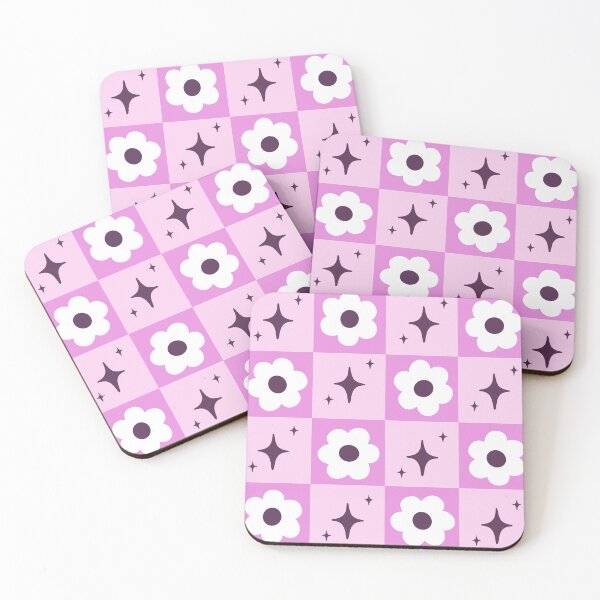 Item preview, Pink geometric floral pattern designed and sold by pinkyfish1010.