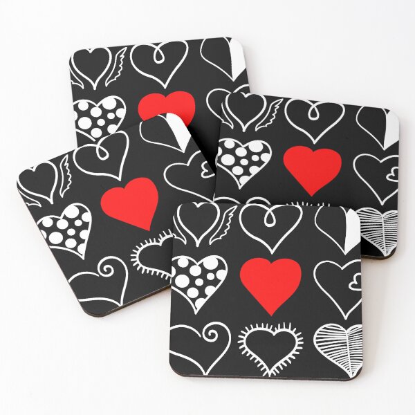 Item preview, Doodle Hearts Collection designed and sold by Moonlit Paws.