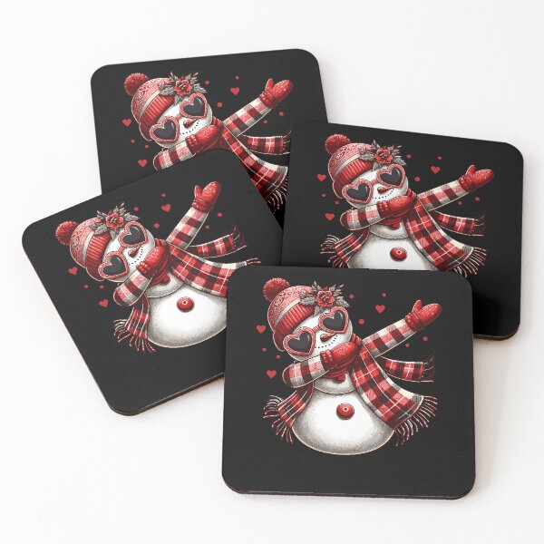 Item preview, Dabbing Dance Snowman Buffalo Plaid Heart Sunglasses designed and sold by Artistoos.