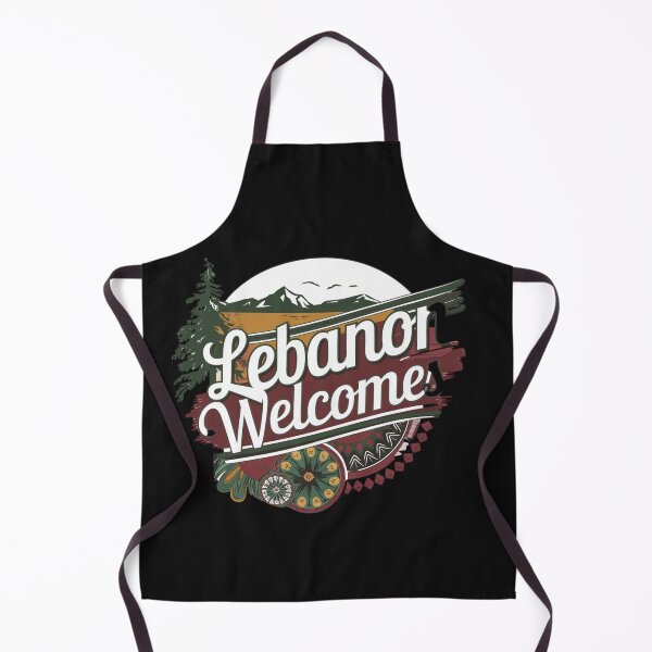 Item preview, Lebanon Welcomes Flag Map Beirut, Lebanese cedars designed and sold by AnimalsDH305.