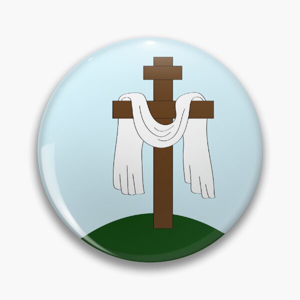Item preview, Easter cross with a cloth hanging on it. designed and sold by Cartoon Spain.
