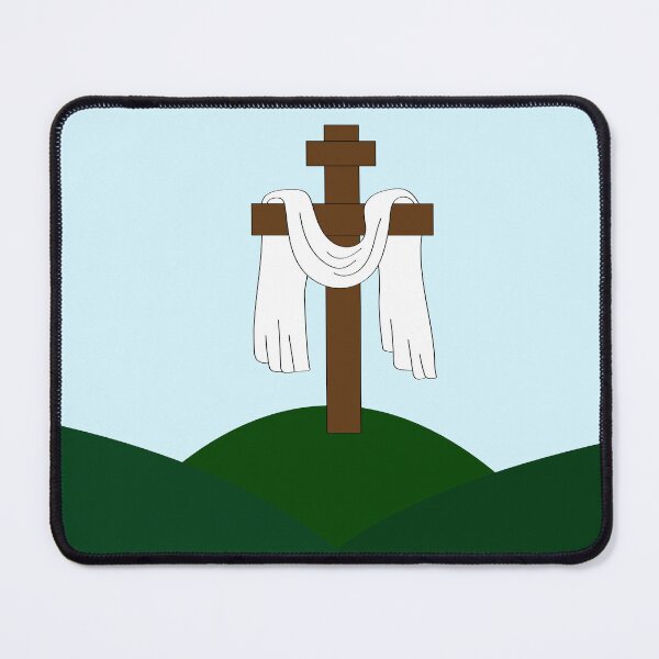 Item preview, Easter cross with a cloth hanging on it. designed and sold by Cartoon Spain.