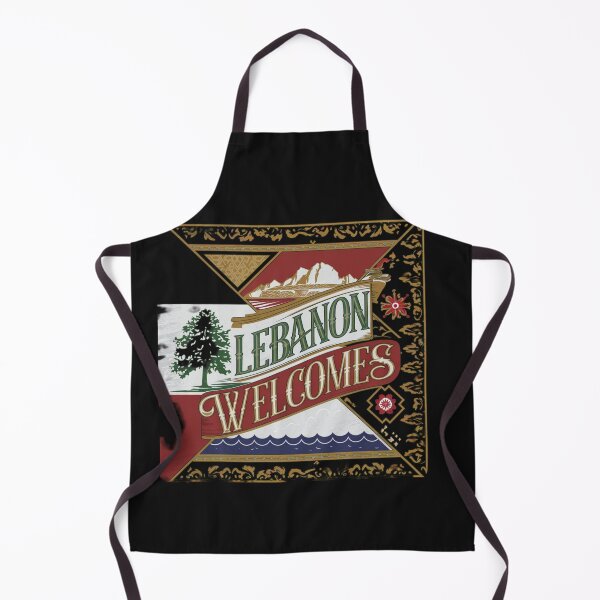 Item preview, Lebanon Welcomes Flag Map Beirut, Lebanese cedars designed and sold by AnimalsDH305.