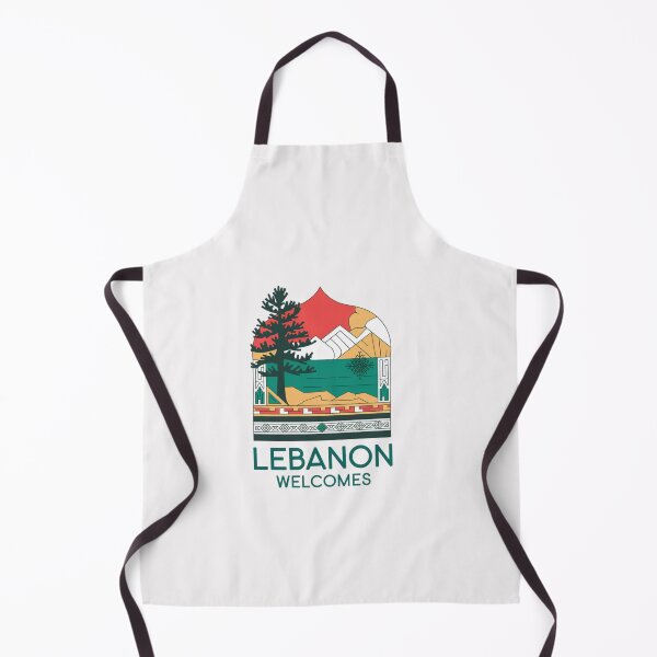 Item preview, Lebanon Welcomes Flag Map Beirut, Lebanese cedars designed and sold by AnimalsDH305.