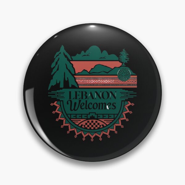 Item preview, Lebanon Welcomes Flag Map Beirut, Lebanese cedars designed and sold by AnimalsDH305.