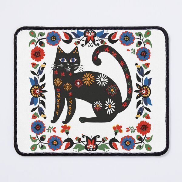 Item preview, Black cat folk art designed and sold by xiao xuans.